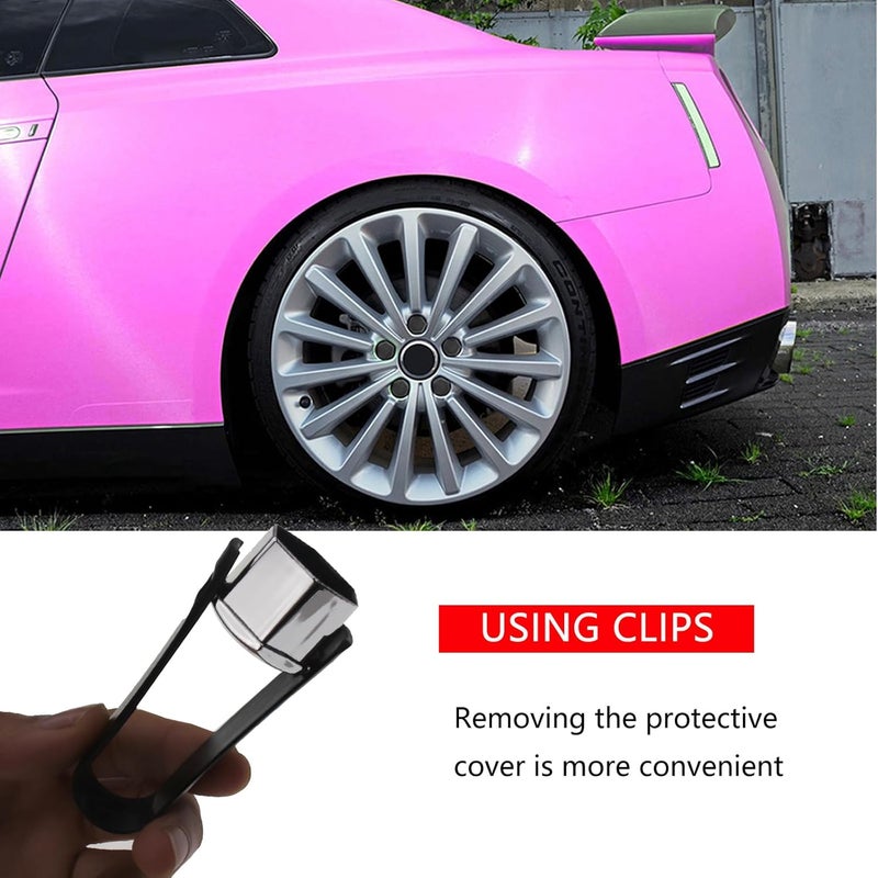 Nihfien 20 Pcs Wheel Lug Nut Covers Bolt Caps,19mm Silver Universal Anti-Rust Car Tire Nut Caps Bolt Cover,Hexagonal Plastic Tire Bolt with Removal Tool (Silver) - Image 5